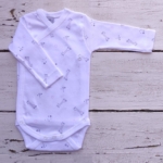 Body cruzado de manga larga para bebé BABIDU estampado rosa