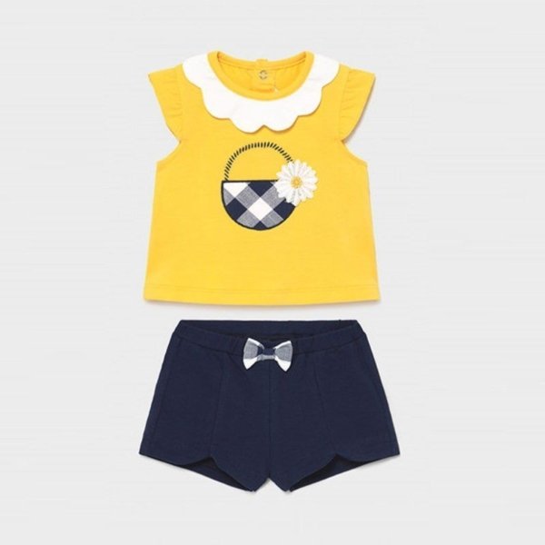 Conjunto para bebé niña MAYORAL de short y camiseta