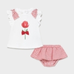 Conjunto para bebé niña MAYORAL de ranita y camiseta estampada