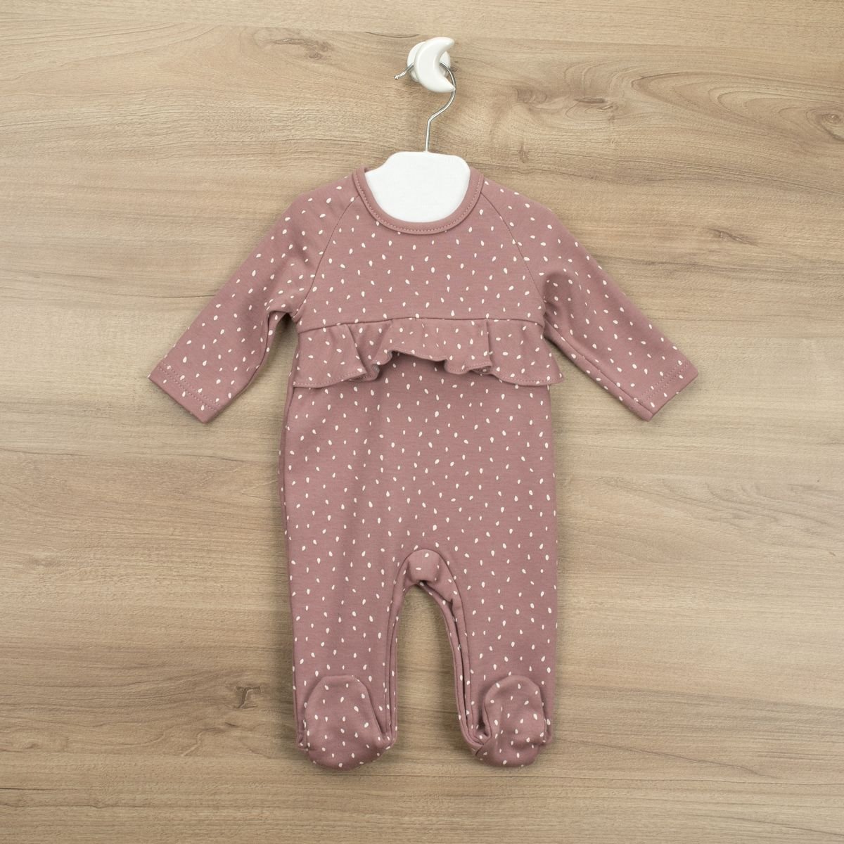 Imagen Pelele bebe niña BABIDU-12174-enterizo estampado volante Tratto-2