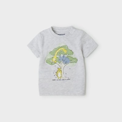 Imagen Camiseta manga corta bebé niño MAYORAL 22-01012-025 estampado árbol gris vigoré 2