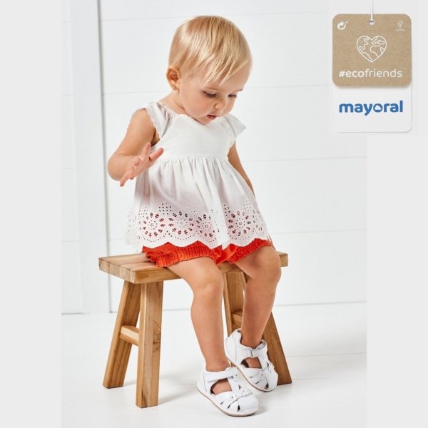 Pantalón corto bebé niña MAYORAL Ecofriends fluido de Tencel