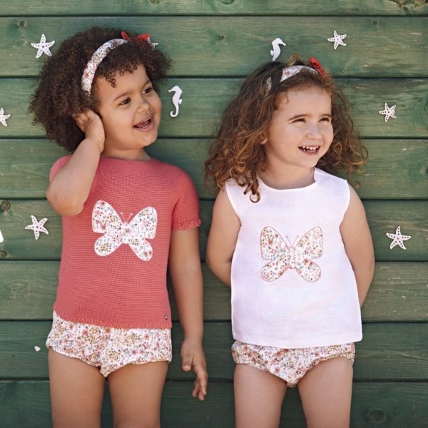 Conjunto bebé niña JULIANA camisa y braga estampado Liberty