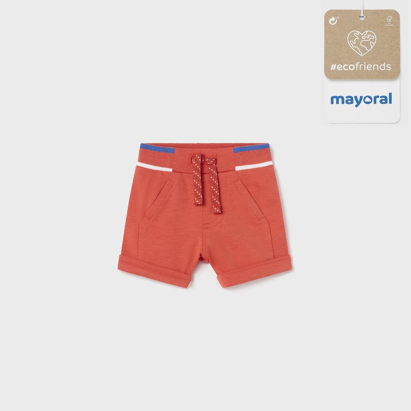 Imagen Pantalón corto bebé MAYORAL Ecofriends 23-01259-074 de algodón sunset 1