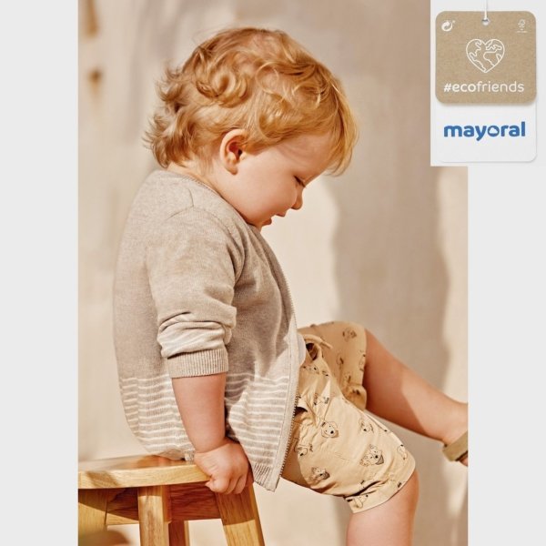 Bermuda bebé niño MAYORAL Ecofriends tipo jogger con cintura ajustable
