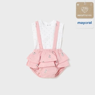 Imagen Conjunto bebé niña MAYORAL Ecofriends 23-01809-076 de falda ranita con camiseta ballet 4