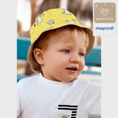 Imagen Gorra bebé MAYORAL Ecofriends 23-10406-064 con estampado perritos limón 1