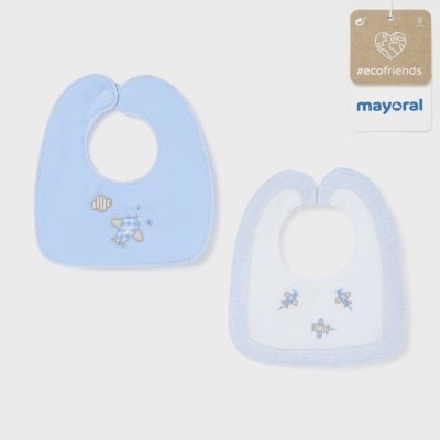 Imagen Pack de 2 baberos para bebé MAYORAL Ecofriends 23-09262-016 cielo 1