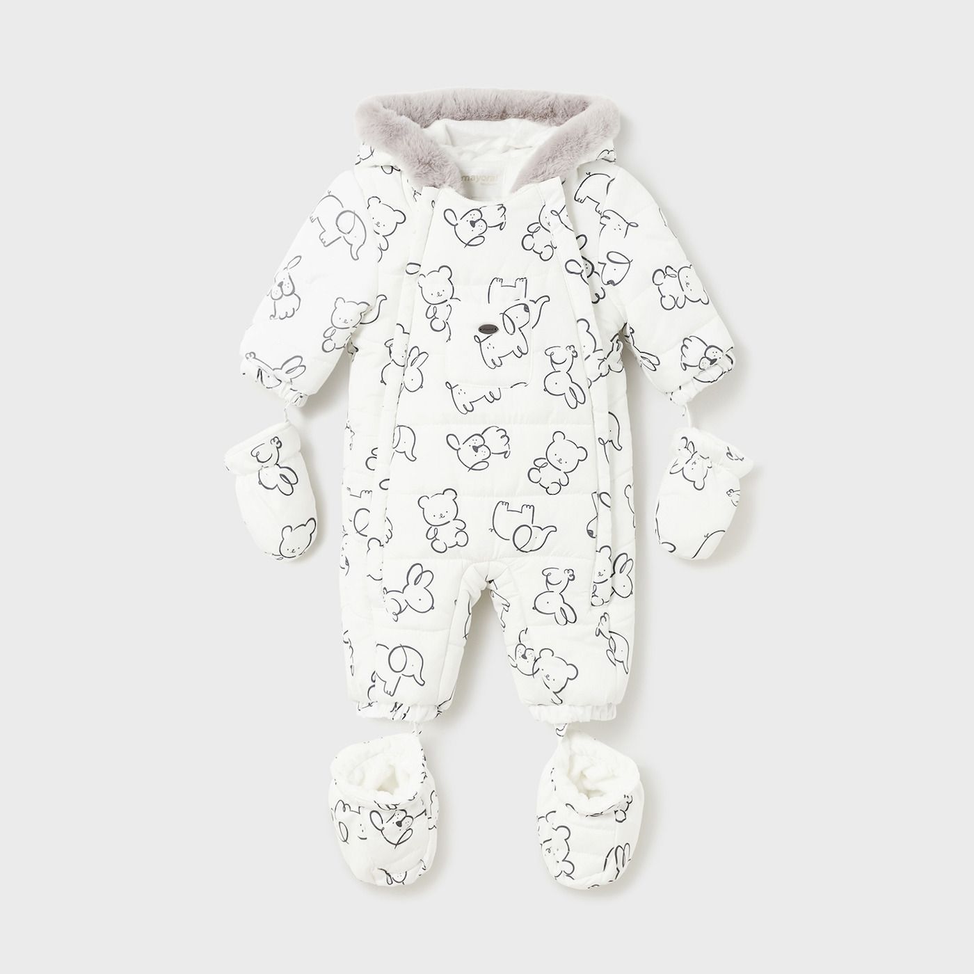 Buzo de recién nacido MAYORAL Ecofriends estampado Pequenuti