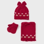 Conjunto de bebé MAYORAL de gorro y bufanda con manoplas