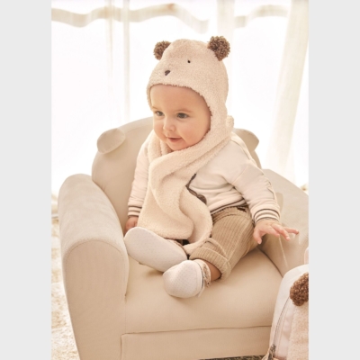Imagen-Gorro-bufanda-de-bebé-MAYORAL-13-09662-025-con-apliques-infantiles-beige-1
