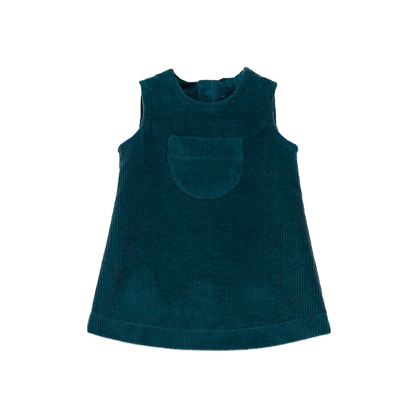 Imagen-Vestido-sin-mangas-de-bebe-nina-TARTALETA-B3943B345-de-pana-tipo-pichi-con-bolsillo-verde-1.jpg