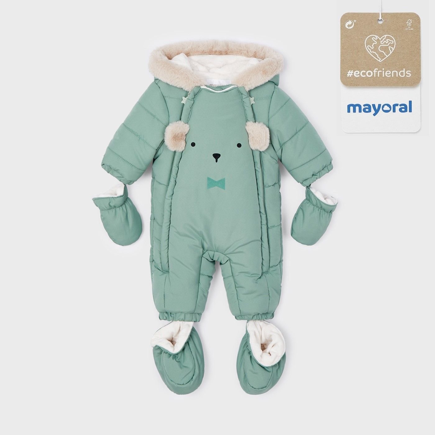 Imagen Buzo bebé recién nacido MAYORAL 12-02606-048 Ecofriends microfibra mineral 1