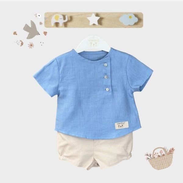 Conjunto VALENTINA BEBÉS para niño de camisa y pantalón corto